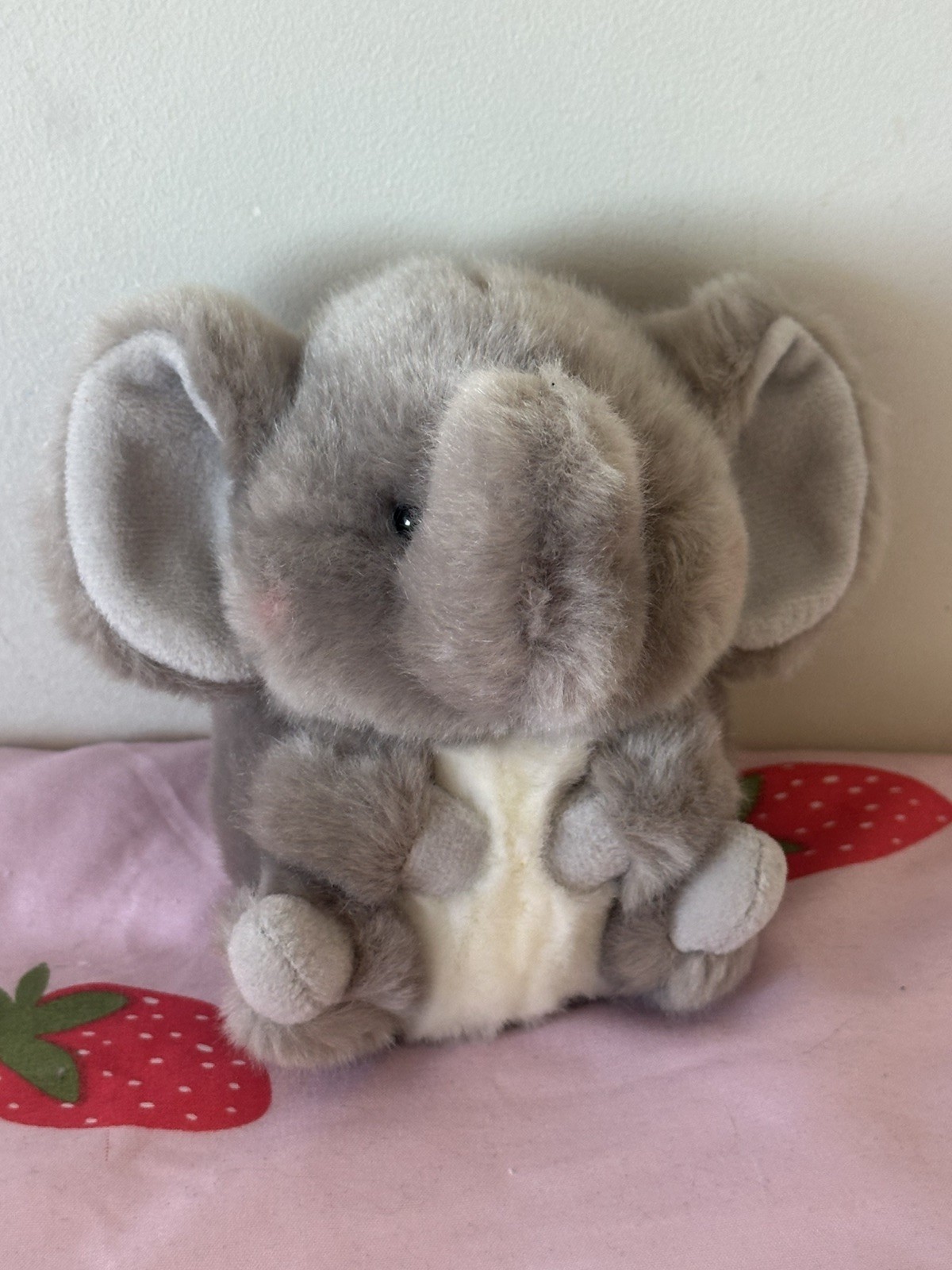Aurora Rolly Pet Trumpeter Elephant Plush 5in Gray Stuffed Animal Toy Gift Kid