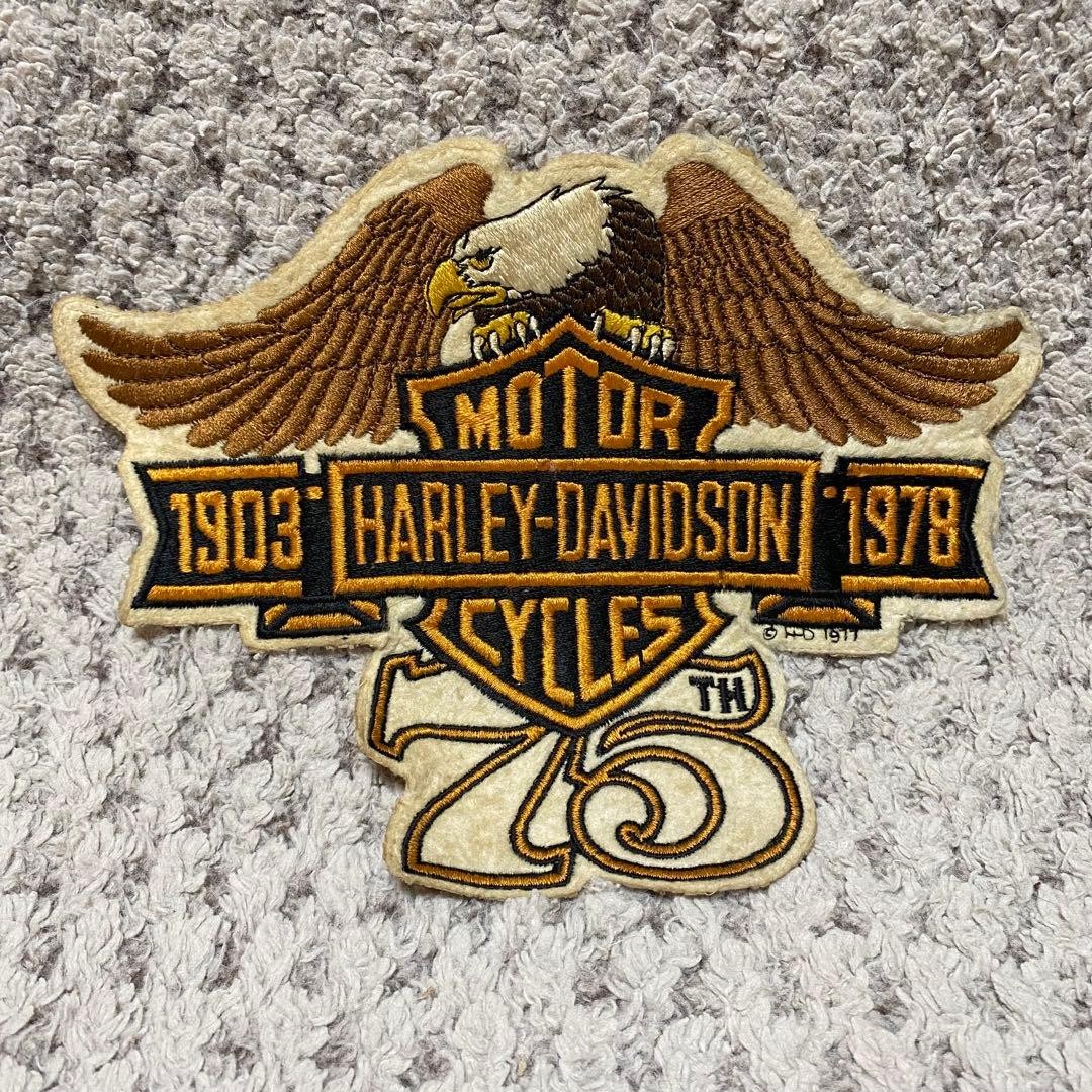 Rare 1978 Harley-Davidson 75th Anniversary Vintage Extra Large Patch