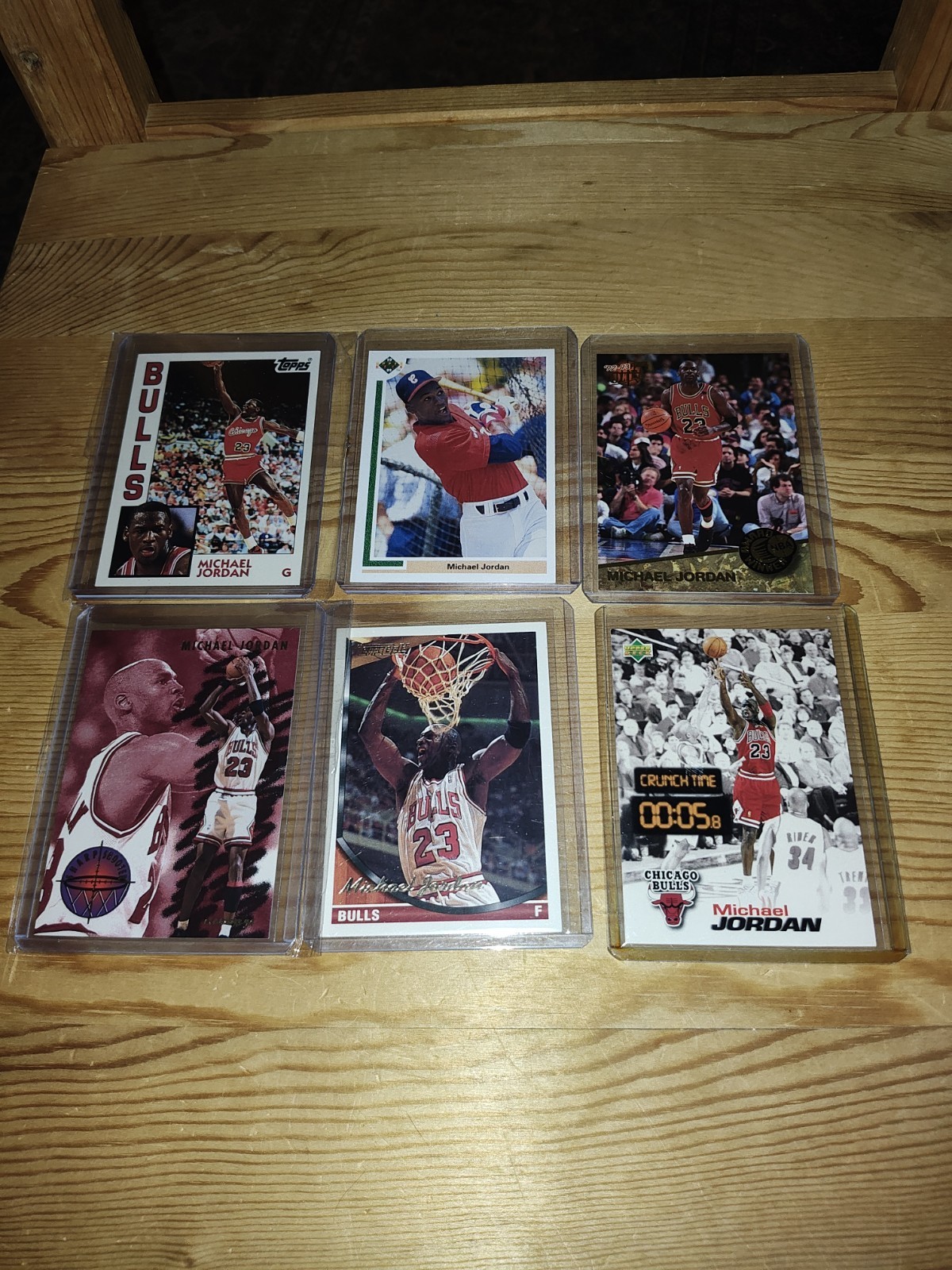 Michael Jordan 6 card deal- Get Cards Shown-All Mint- Topps Fleer & More !!