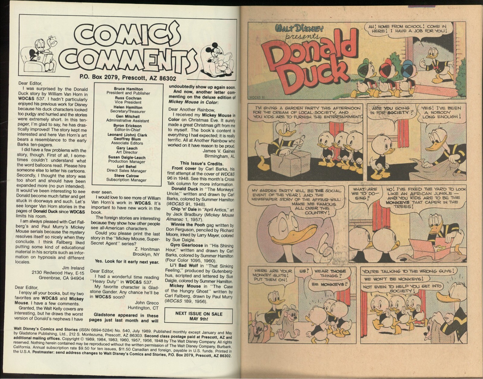 Walt Disney Comics #540