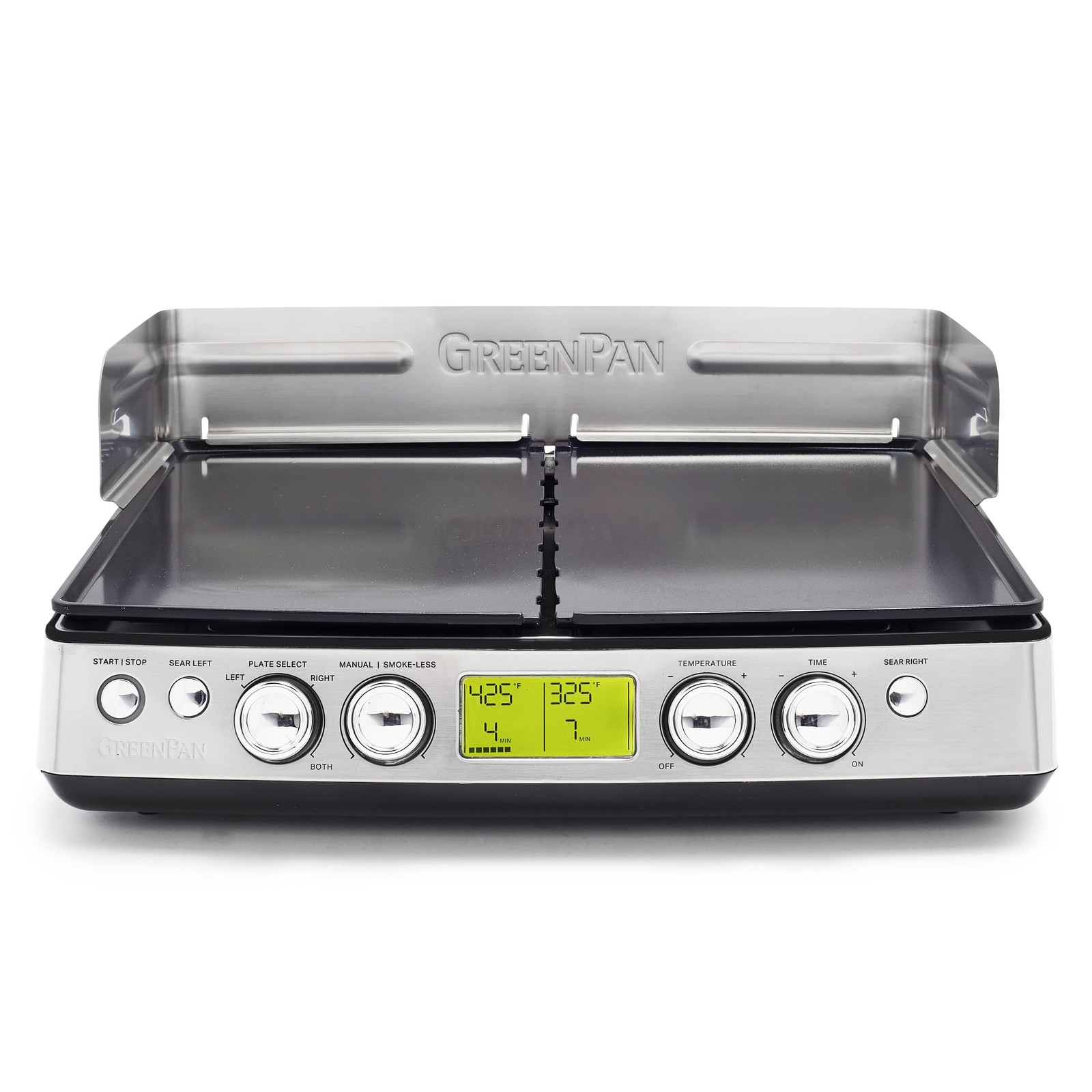 GreenPan Elite XL Smokeless Grill & Griddle Ceramic Indoor BBQ PFAS-Free