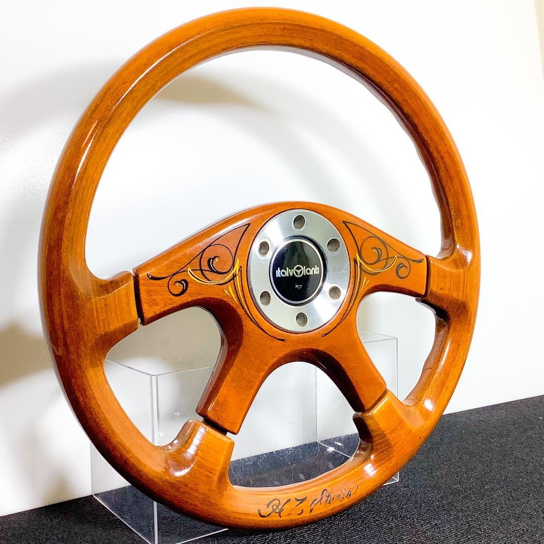 Rare Custom Italvolante Dolce Pinstripe Wood Steering