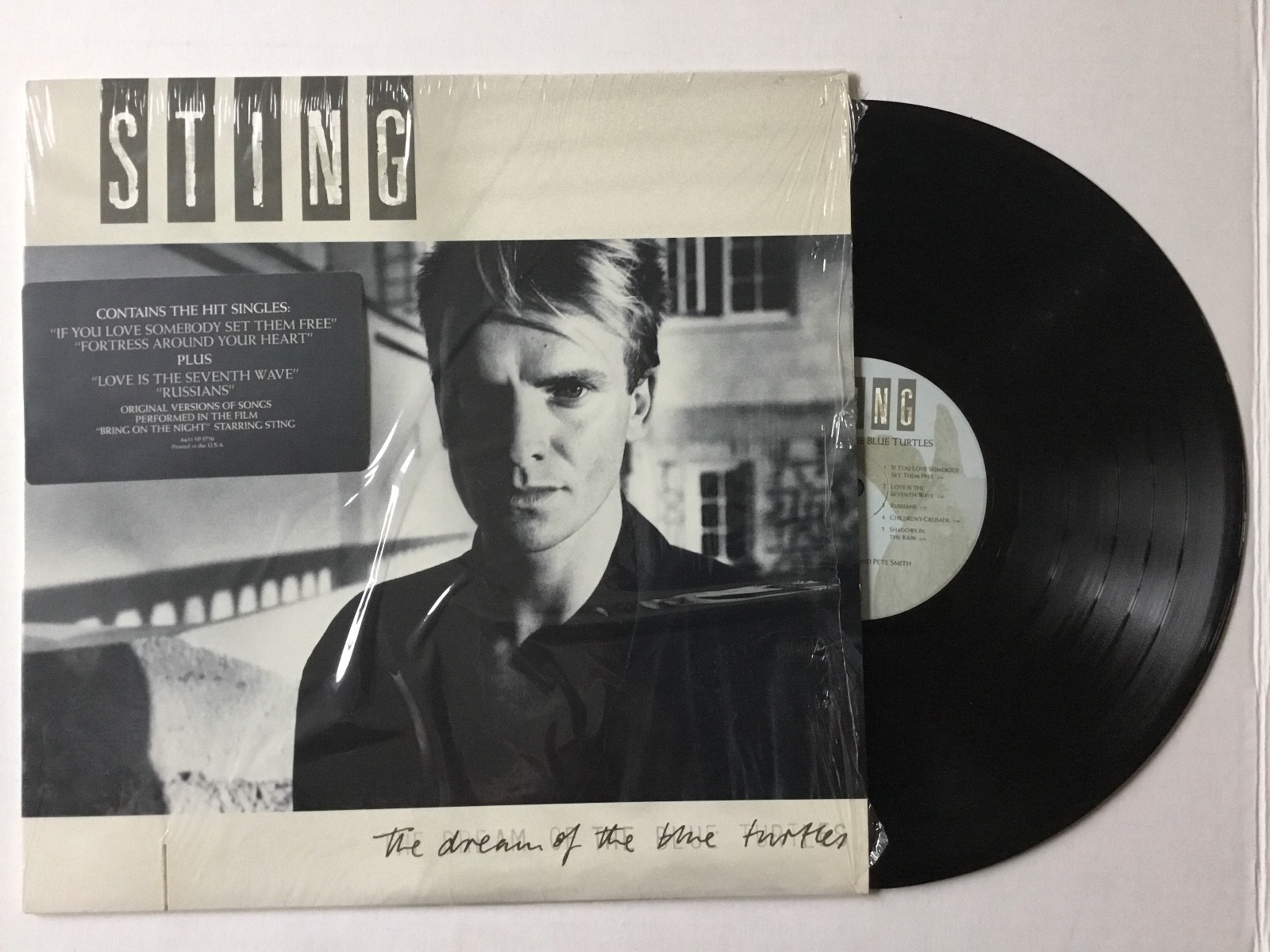 STING~THE DREAM OF THE BLUE TURTLES~1985 vinyl LP hype sticker MINT THE POLICE