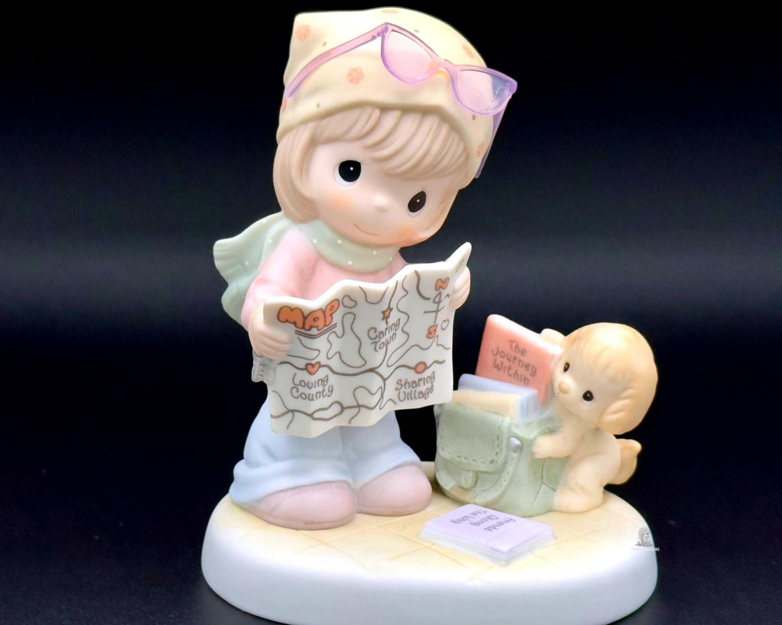Precious Moments Traveler Girl with Map & Puppy | Journey Collectible