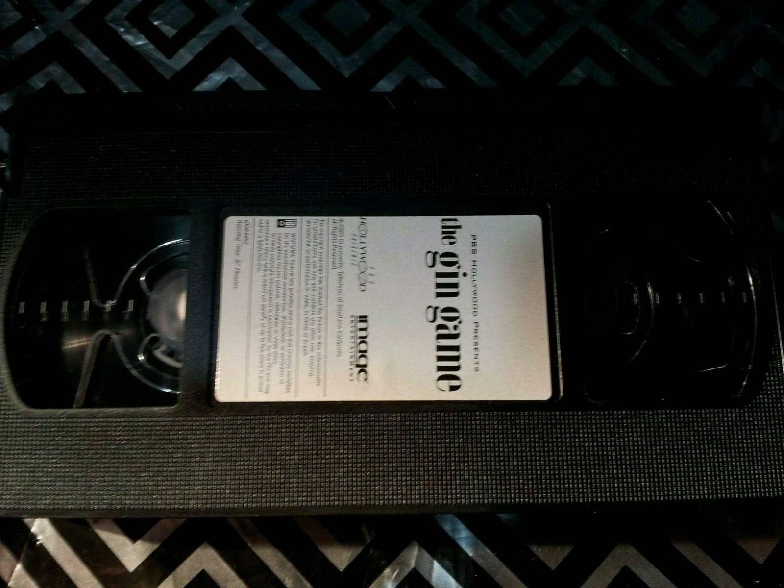 2003 the gin game RARE VHS VIDEO – DICK VAN DYKE MARY TYLER MOORE PBS HOLLYWOOD