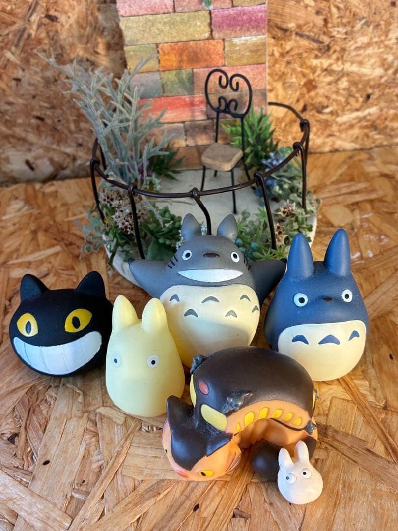 My Neighbor Totoro Finger Puppet Object Set Kuroneko Nekobus Ghibli