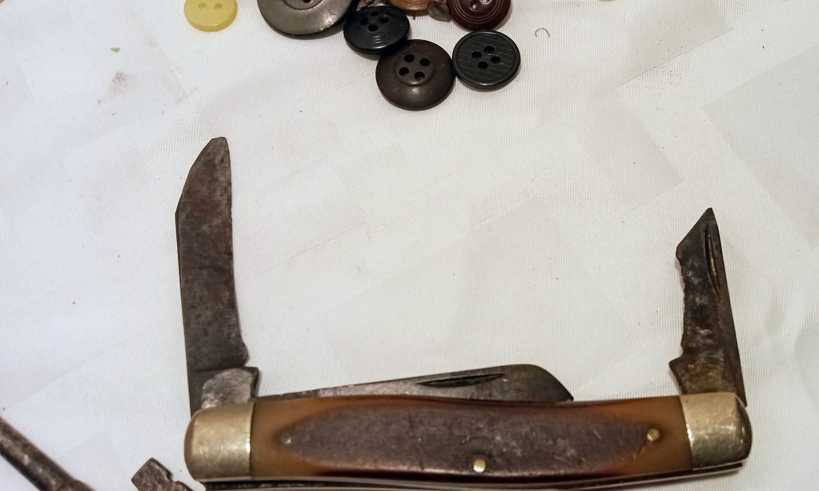 50++ Items Vintage Junk Drawer Lot Skeleton Key Marbles Old Knife USA COINS