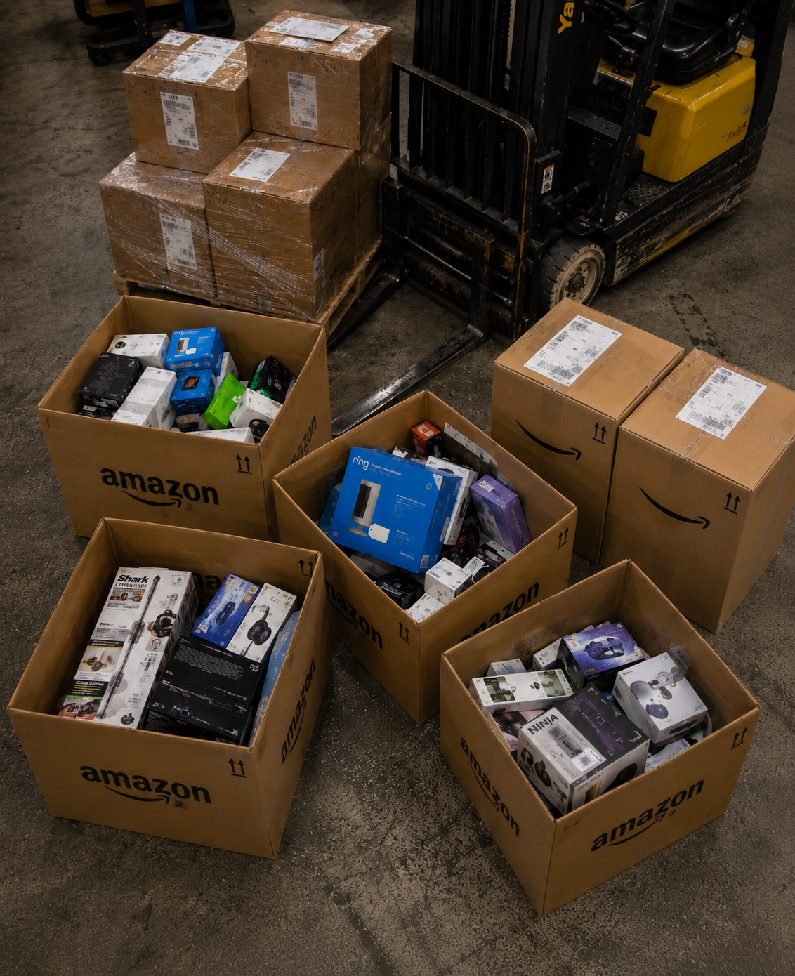 Amazon Overstock Inventory with Consumer Products and Essentials