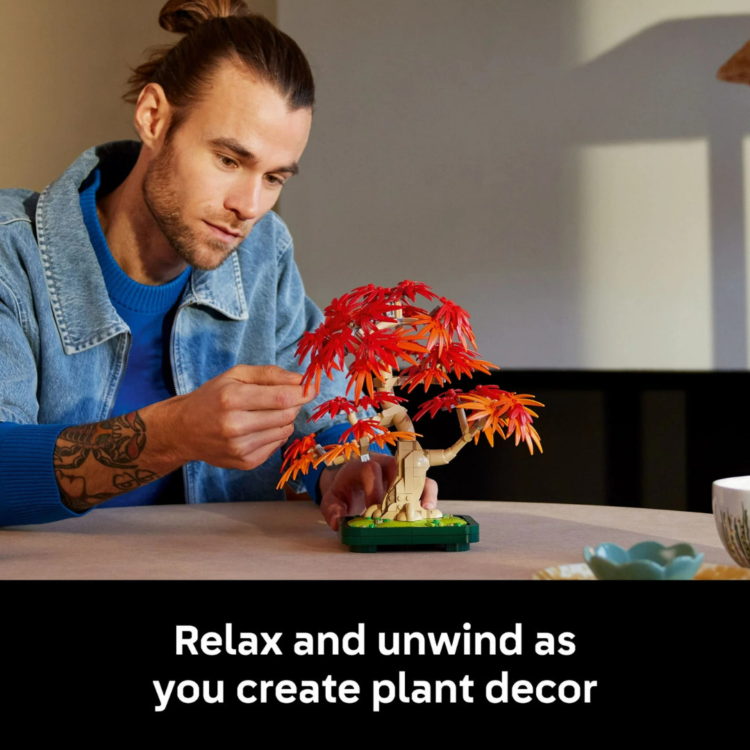 LEGO Botanicals Japanese Red Maple Bonsai Tree Building Kit for Adults 18+