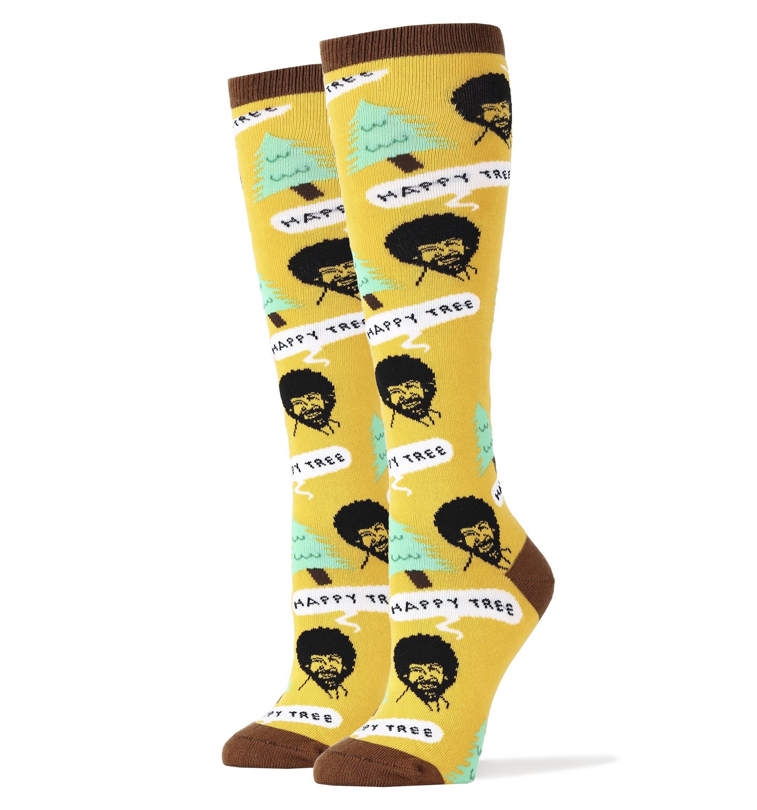 Oooh Yeah! Women’s Bob Ross Knee High Socks
