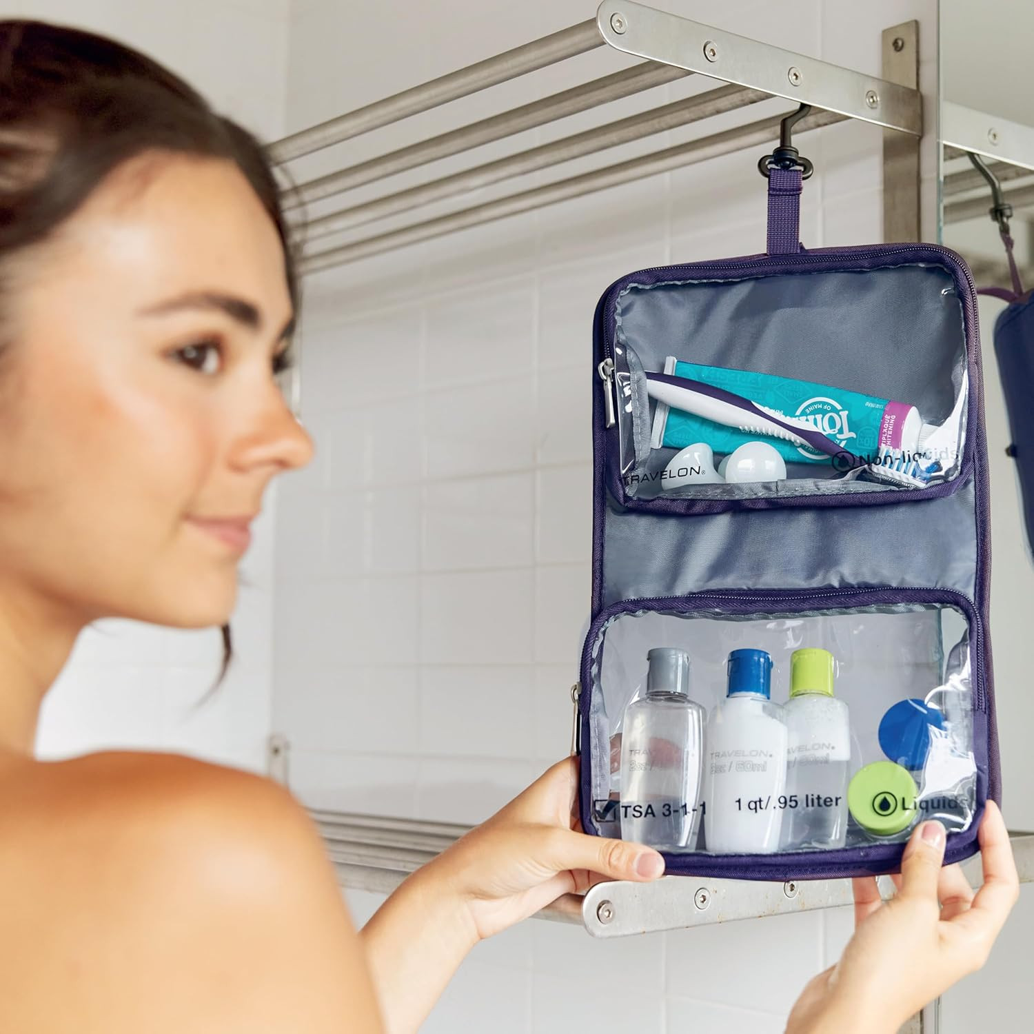 Wet Dry 1 Quart Bag with Plastic Bottles