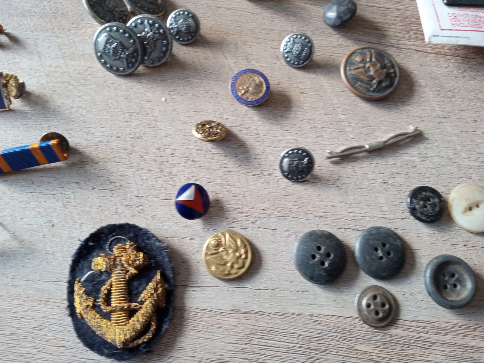 Lot Of 100+ Items Vintage Junk Draw Military Estate Sale/Jewerly& Old Items #214