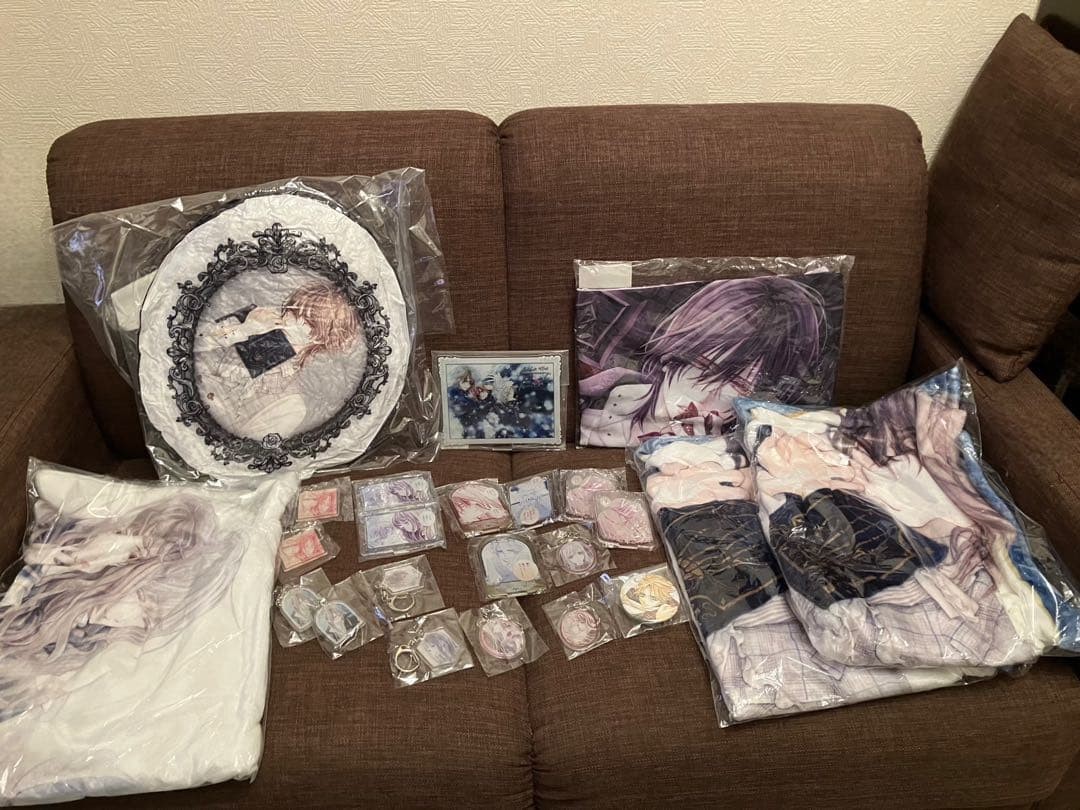 Vampire Knight 25th Anniv. Goods Set 31 Items Acrylic Hangers Cushion Blanket U