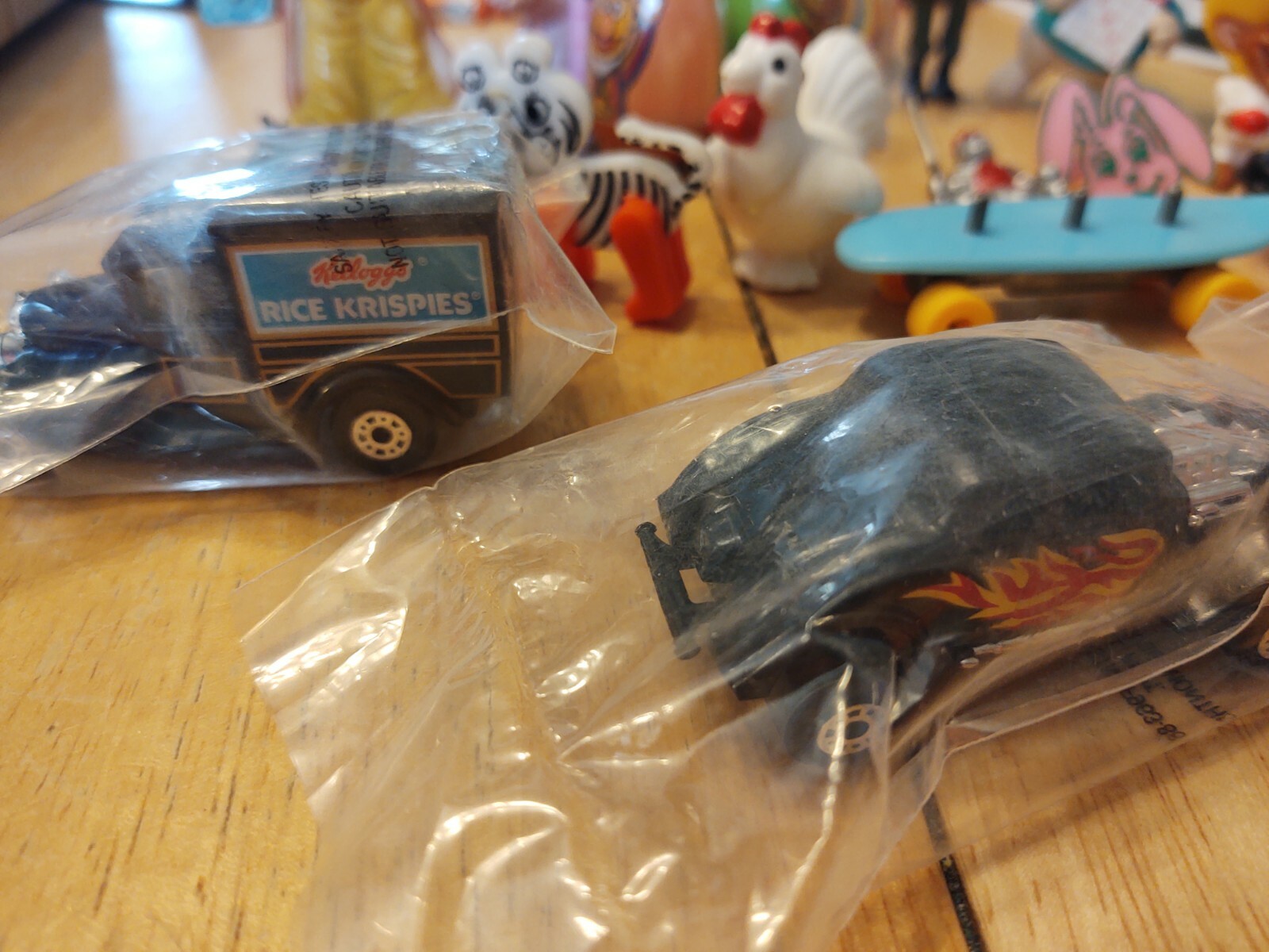Vintage Junk Drawer Lot Toys Sesame Street Hot wheels Matchbox Cars