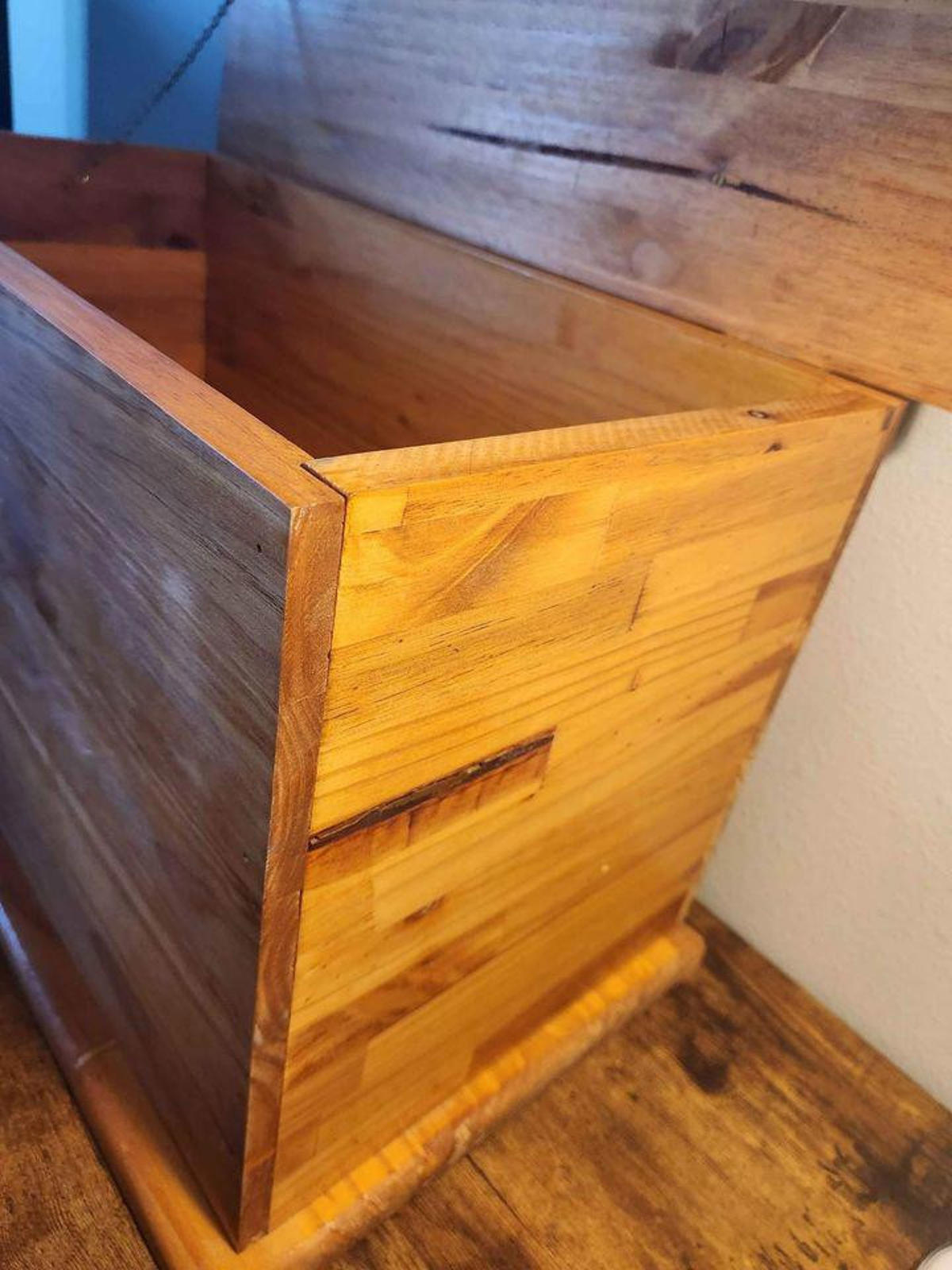 Wood Chest | Handmade – Cross – Candle Box