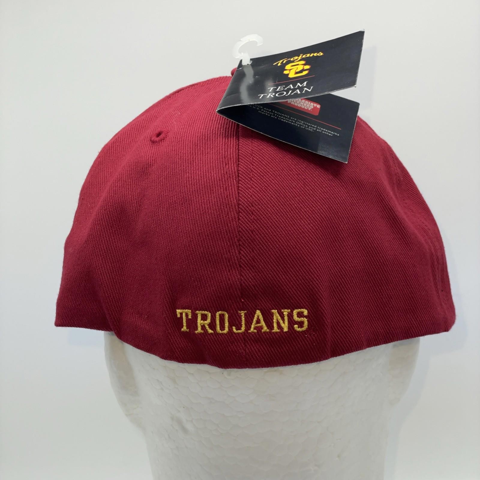 USC Trojans Team Trojan – Collegiate Licensed Product Fitted Hat Sz M Cap NWT