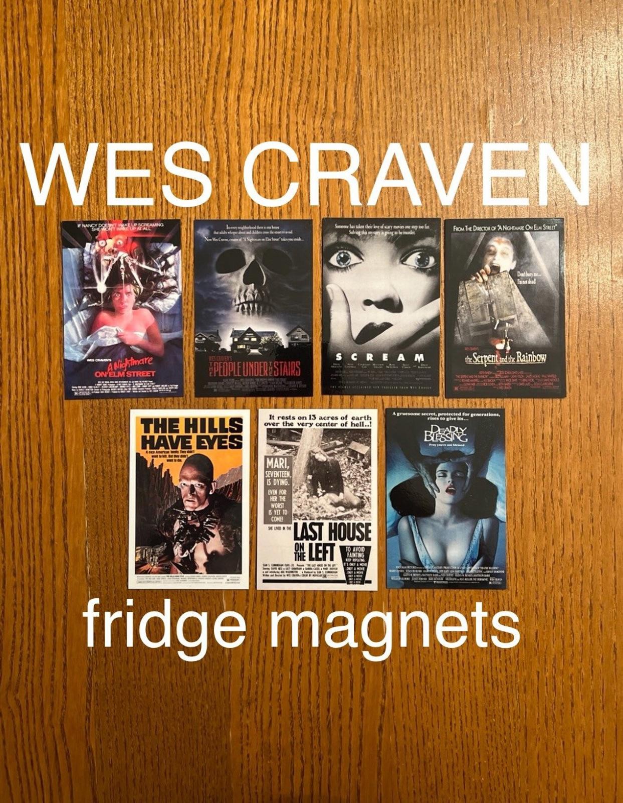 Wes Craven FRIDGE MAGNETS classic horror slasher movie poster art 80s 90s 70s