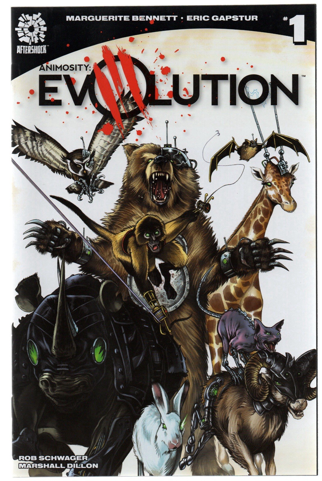 Animosity Evolution 1 2 & 3 NM Aftershock 2017 First 3 Issues #1 B Cover Var NM