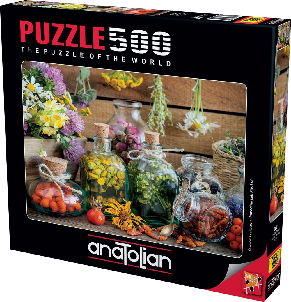 Anatolian Puzzle – Herbal Therapy, 500 Piece Jigsaw Puzzle, 3621