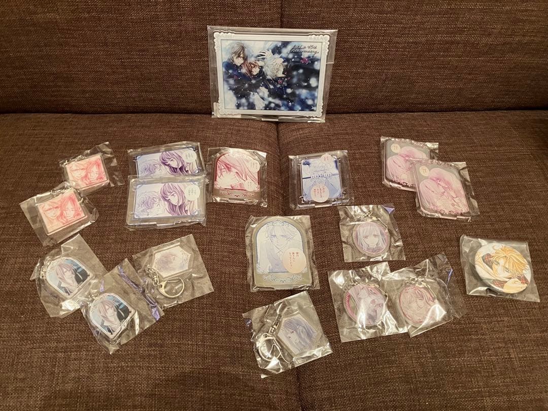 Vampire Knight 25th Anniv. Goods Set 31 Items Acrylic Hangers Cushion Blanket U