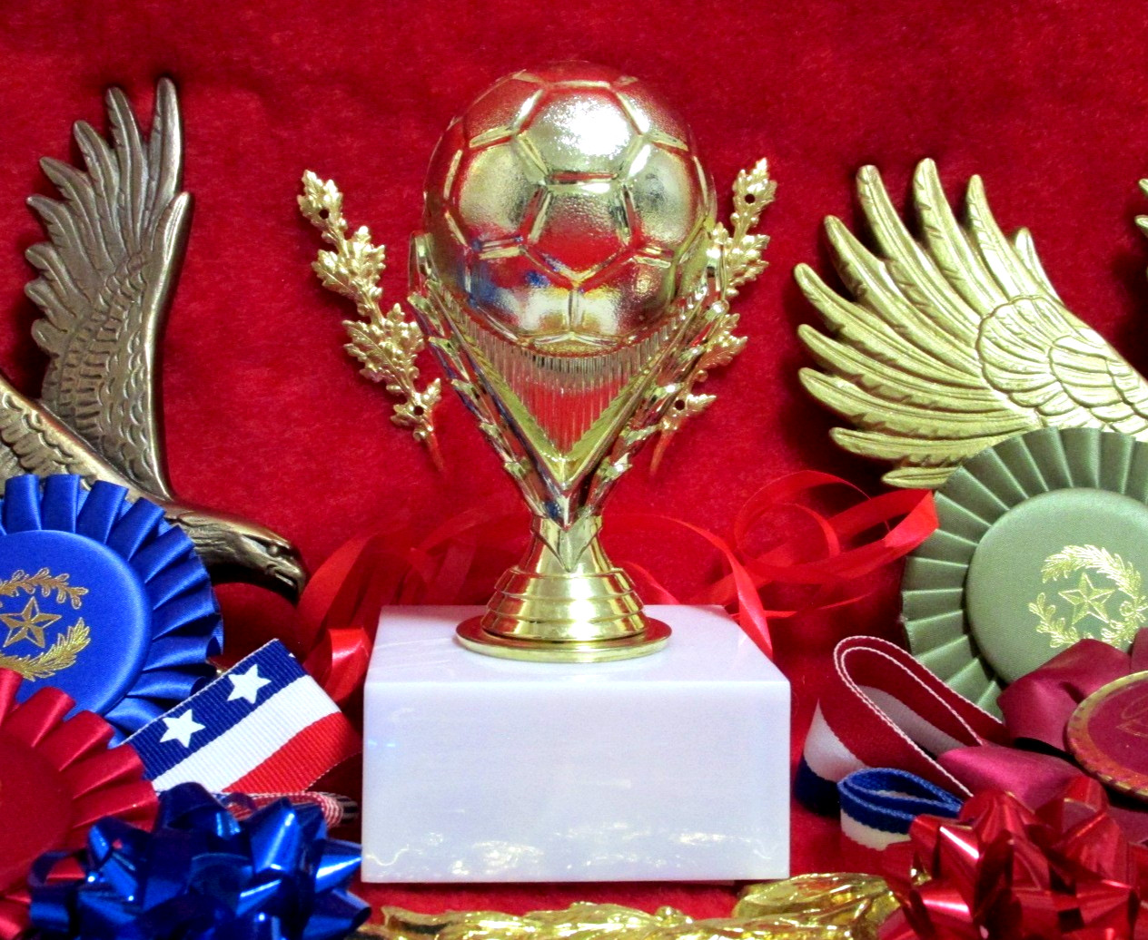 SOCCER SOLID BALL Trophy, Heavy, MVP Coach Special Award Marbelite Base FastShip