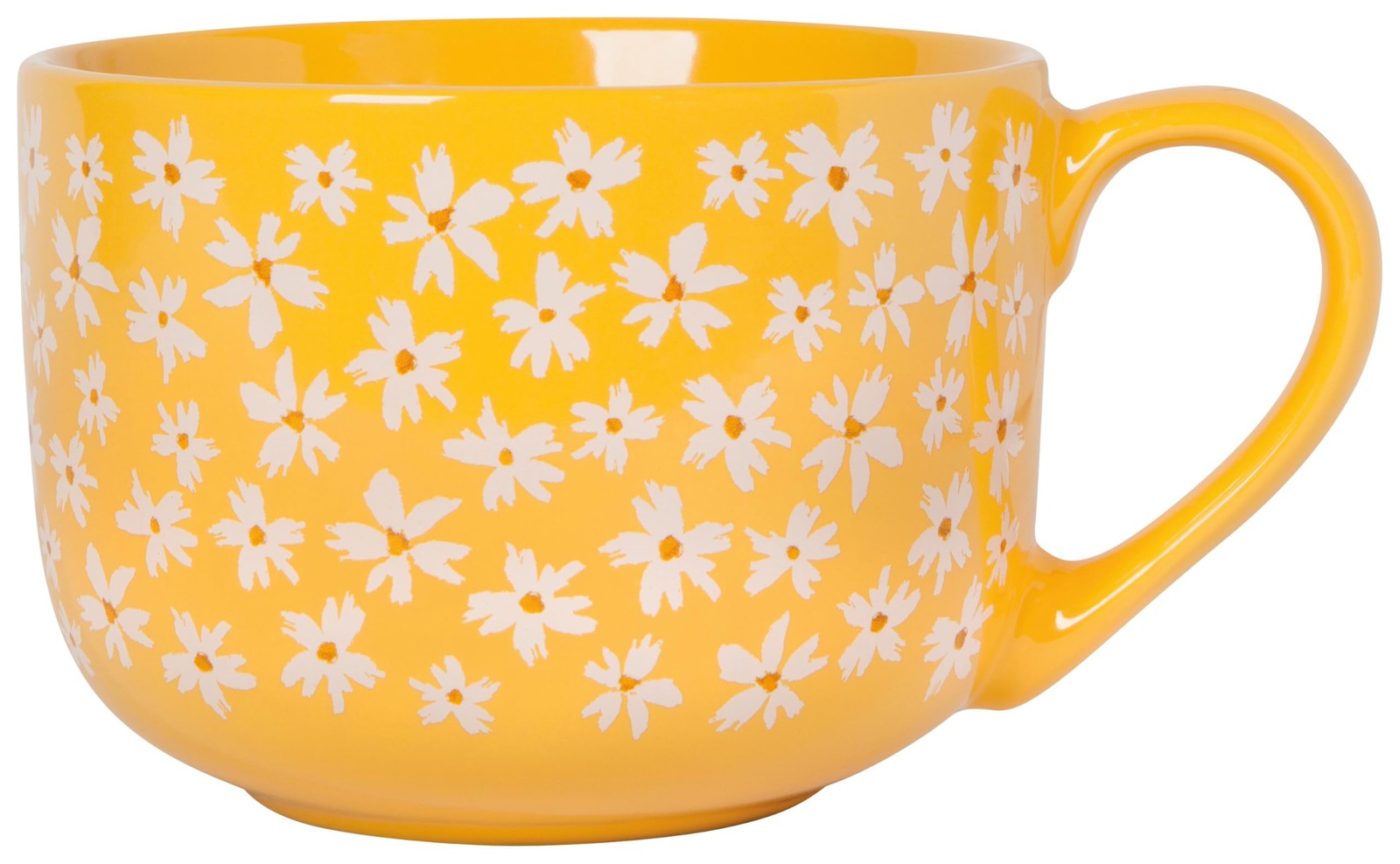 Now Designs Full Bloom Mug, 23 oz, Floral Stoneware Coffee Cup