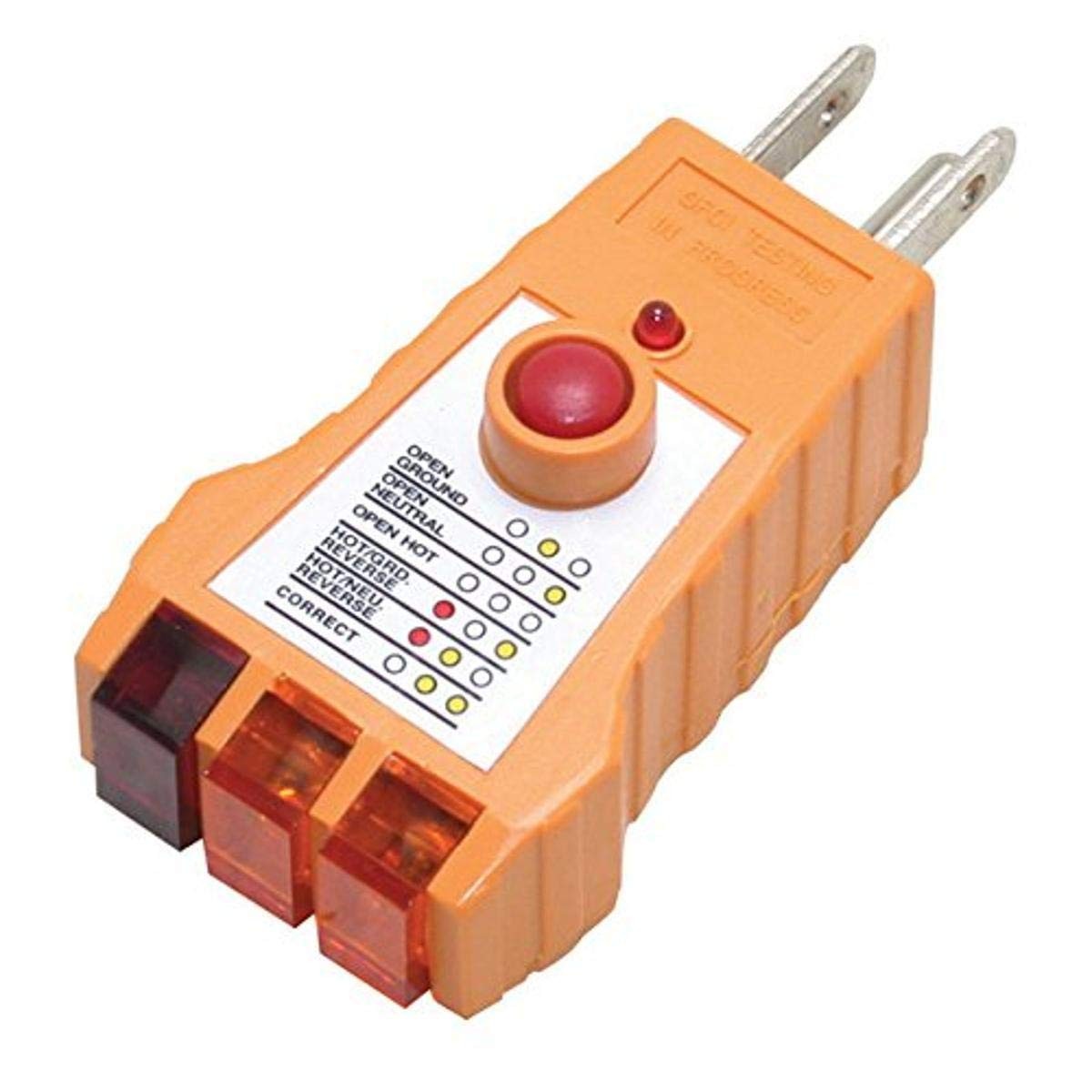 Pro’sKit 400-030 Receptacle Tester, GFCI Outlets Orange