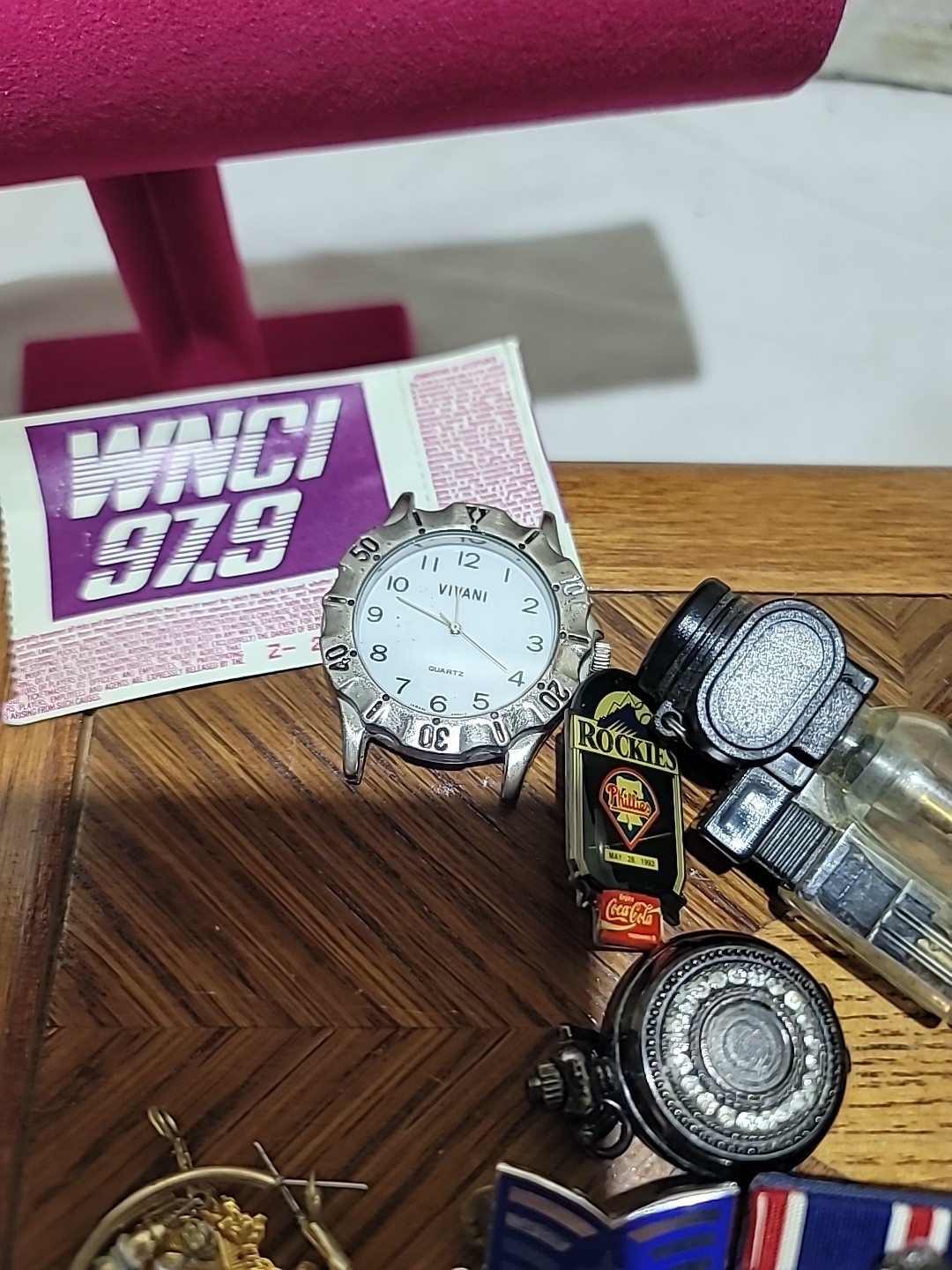 Lot Of 20 Vintage Junk Drawer Jewelry, Military, Watches And More
