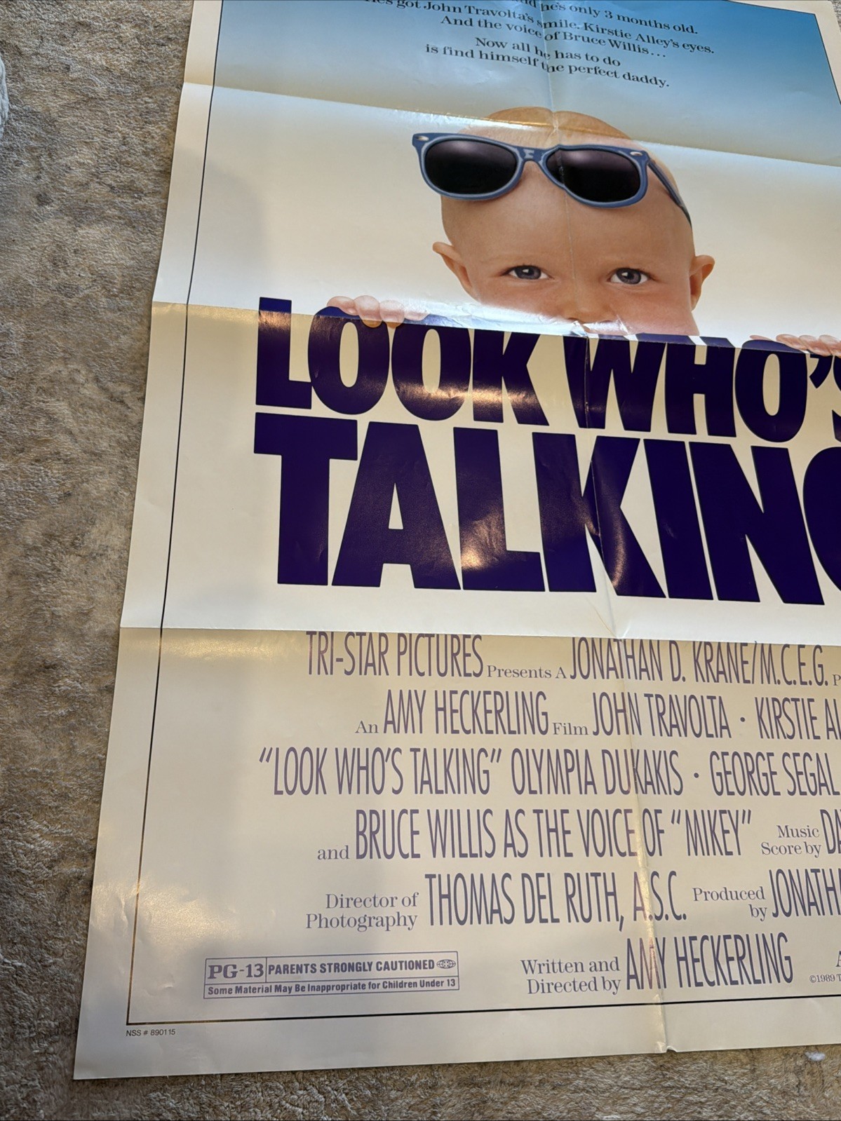 Look Who’s Talking Vintage Movie Poster