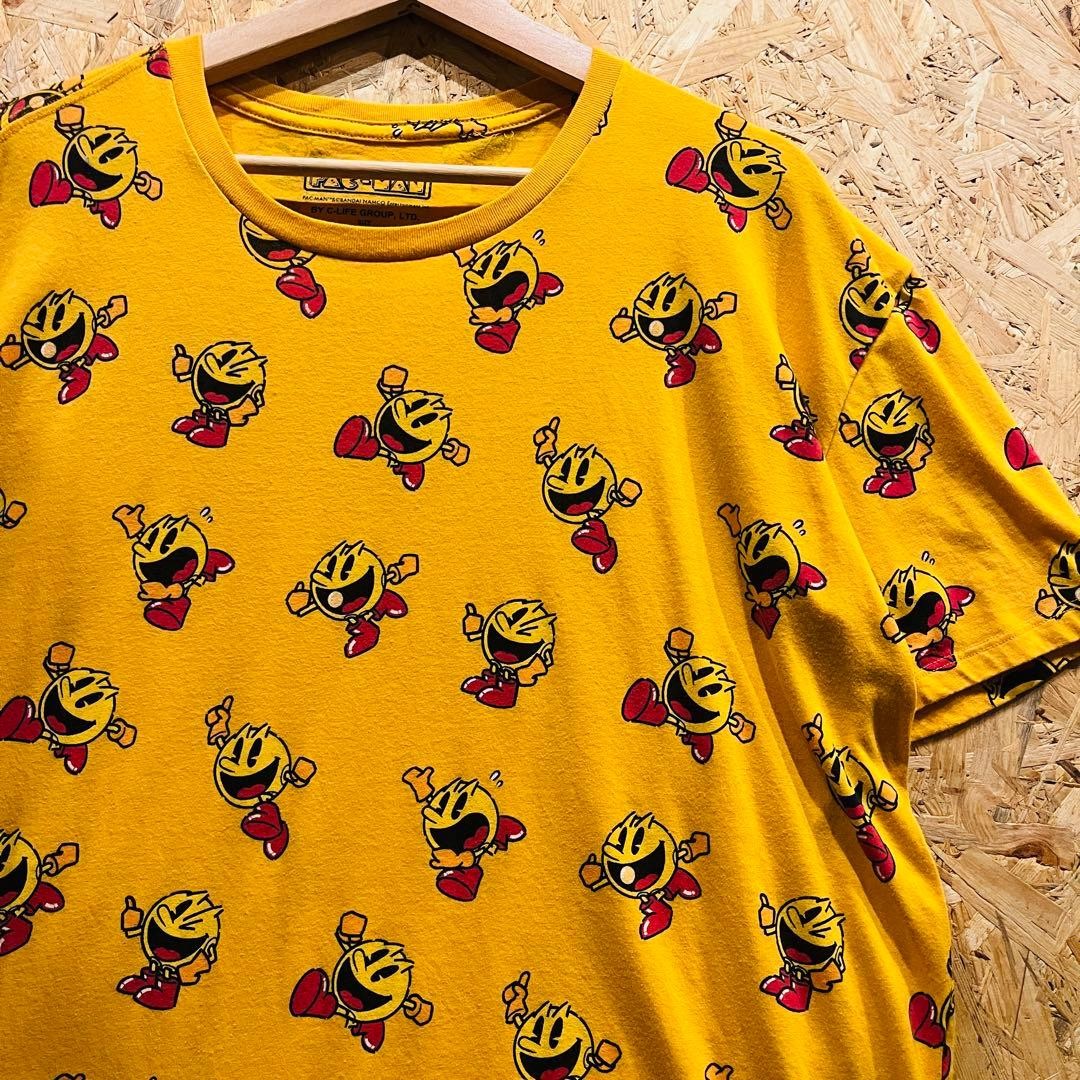 [Overseas Official] Pac-Man Allover T-shirt Character Print XL C-LIFE