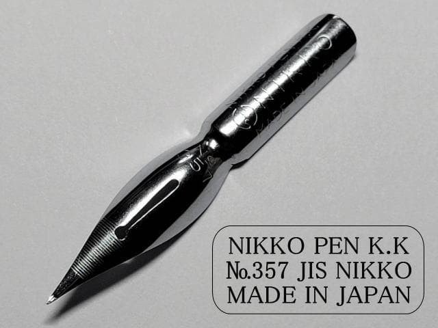 1-10 Replacement Pen Nibs Nikko Saji Pen No. 357 Chrome Set of 10 Rust-proof