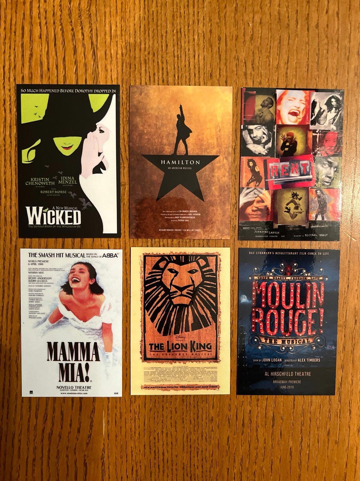 Broadway shows FRIDGE MAGNETS