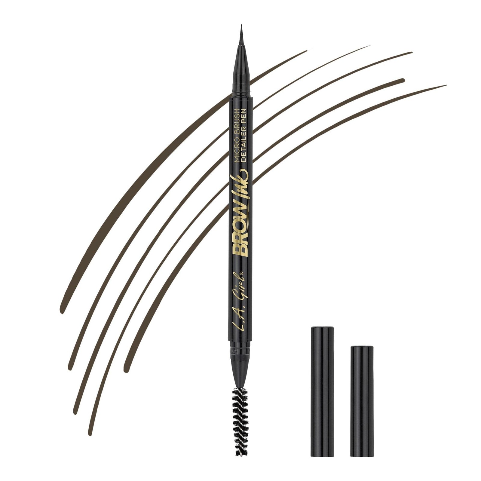 L.A. Girl Brow Ink Micro Brush Detailer Pen Soft Brown GBP345 L Girl Mixed