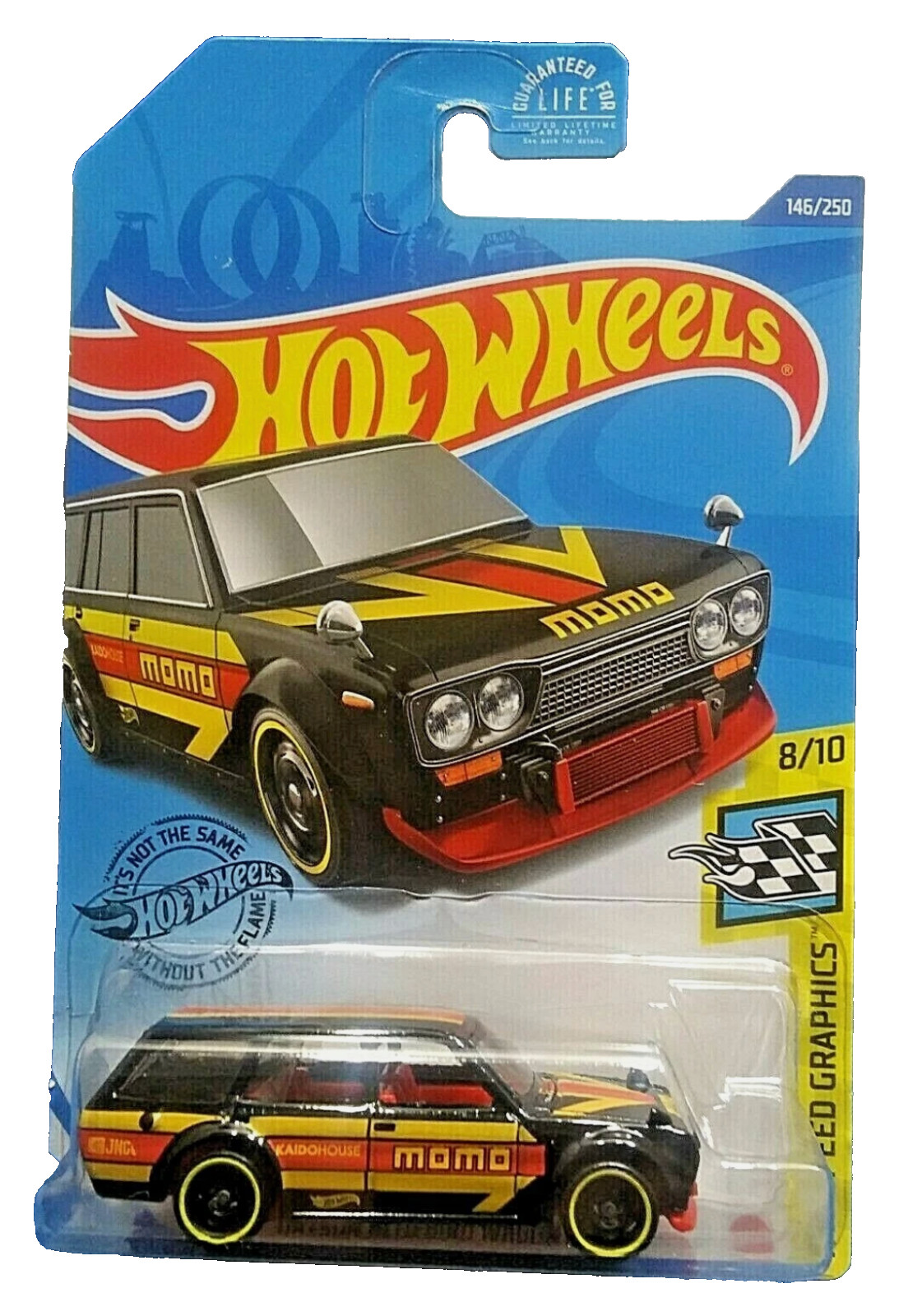 NEW Unopened Hot Wheels Datsun Bluebird Wagon {510} HW Speed Graphics 8/10 Black