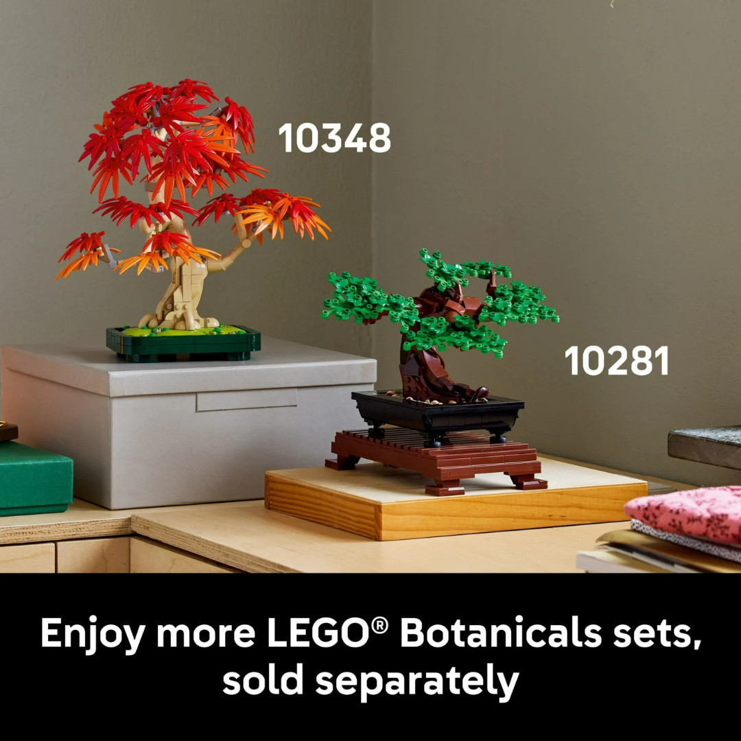 LEGO Botanicals Japanese Red Maple Bonsai Tree Building Kit for Adults 18+