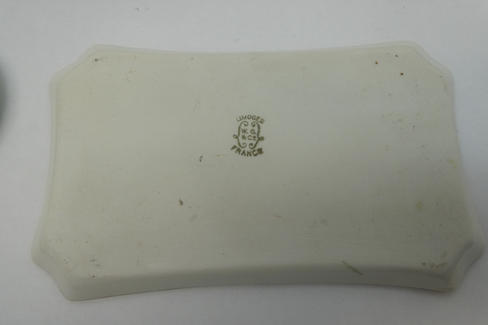 Ceramic Green Gold Apple Blossom Floral Pattern Tray Bud Vases Candle Holders