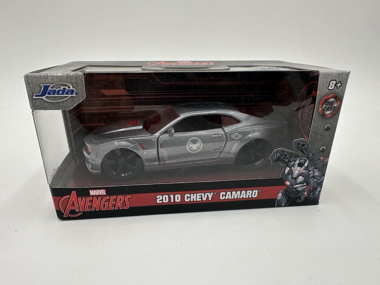 Marvel Avengers 2010 Chevy Camaro Jada Gray Diecast 1:32 Scale Ages 8 & Up New