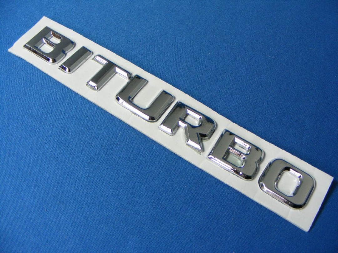 ●BITURBO ABS chrome plated separate type emblem