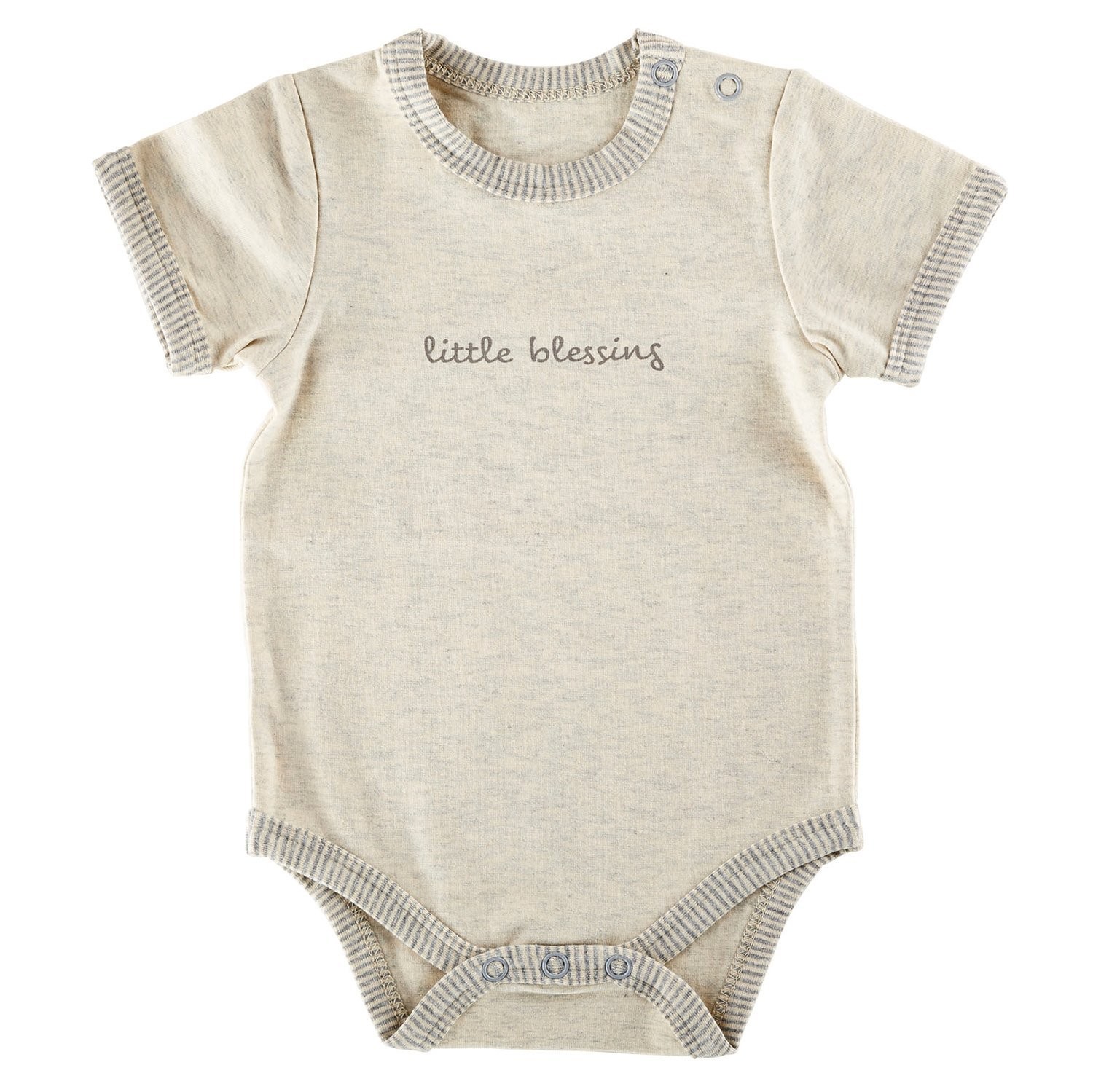 Stephan Baby Inspirational Heather Snapshirt-Style Diaper Cover, Little