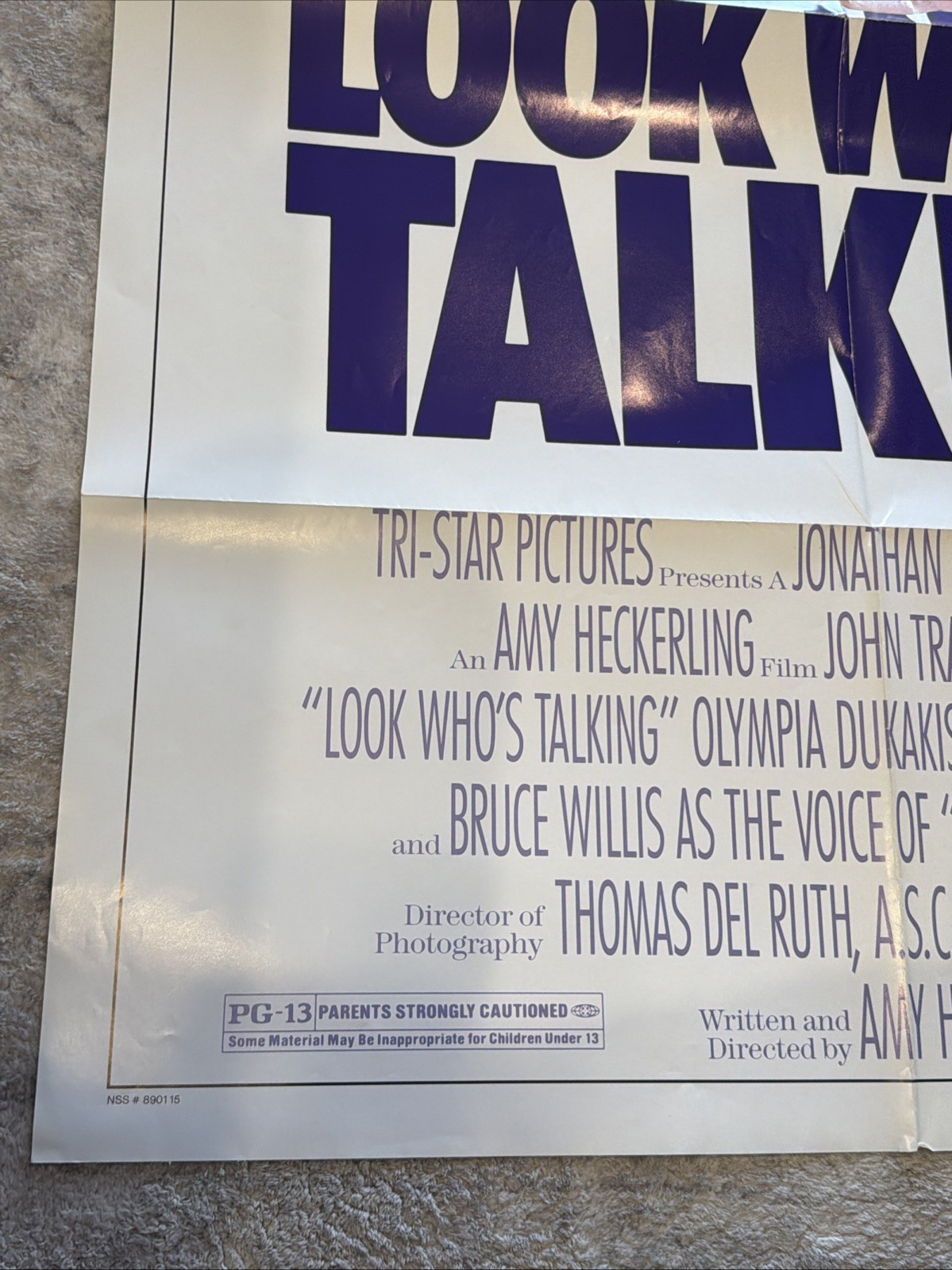 Look Who’s Talking Vintage Movie Poster