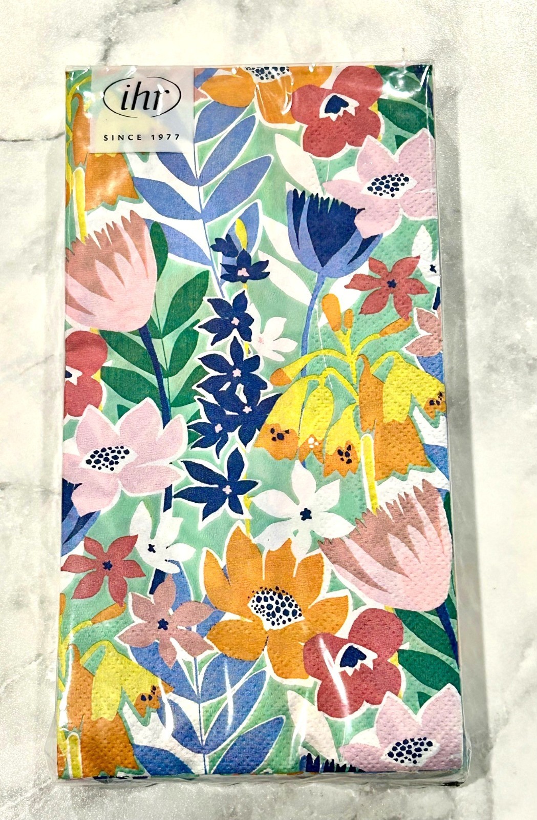 IHR Ideal Home Range FLORAL SET Party Napkins Disposable 3-Ply NEW Pkg of 16