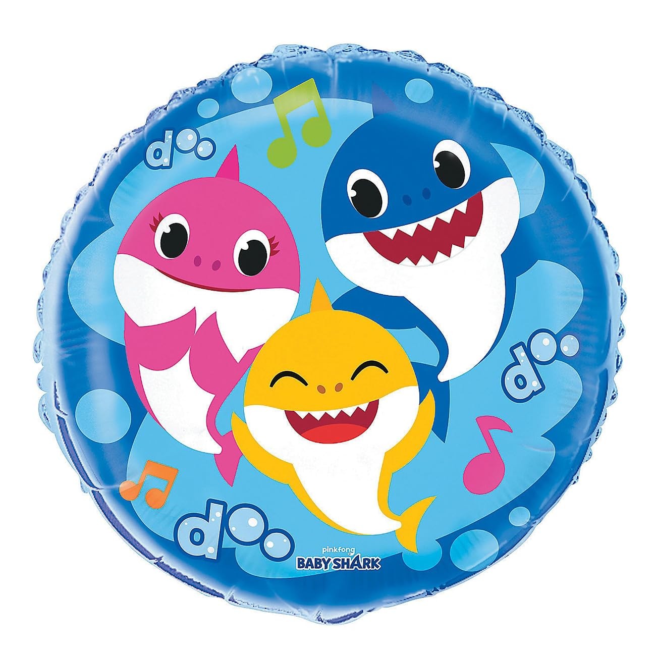 Baby Shark 18″ Round Foil Balloon, Multicolor Party Decor