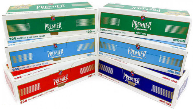 Premier Full Flavor King Size – 2 Boxes – 200 Tubes Box Supermatic