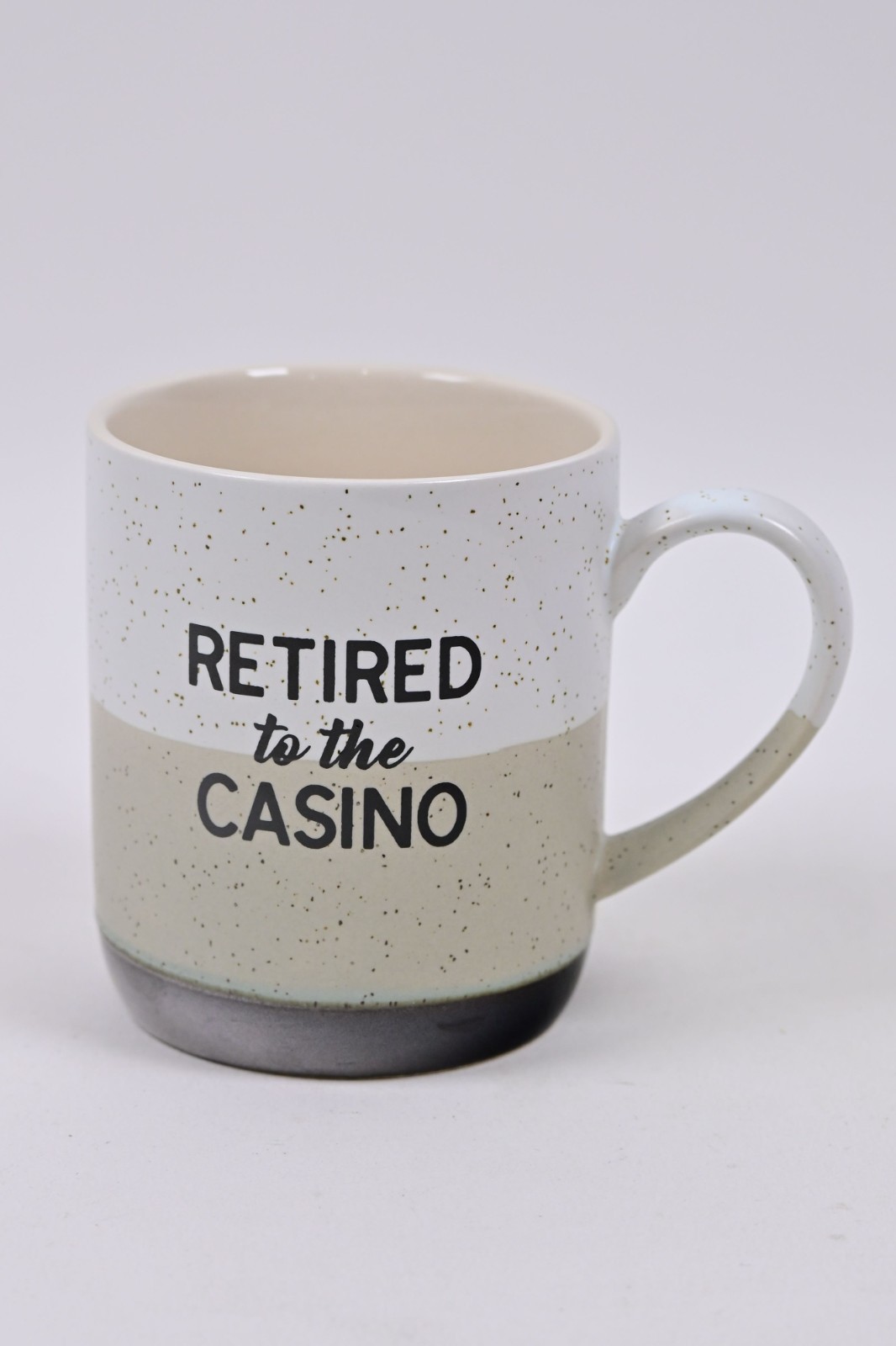Pavilion 15oz Mug, Retired to the Casino Speckled Stoneware Coffee Cup Hallmark