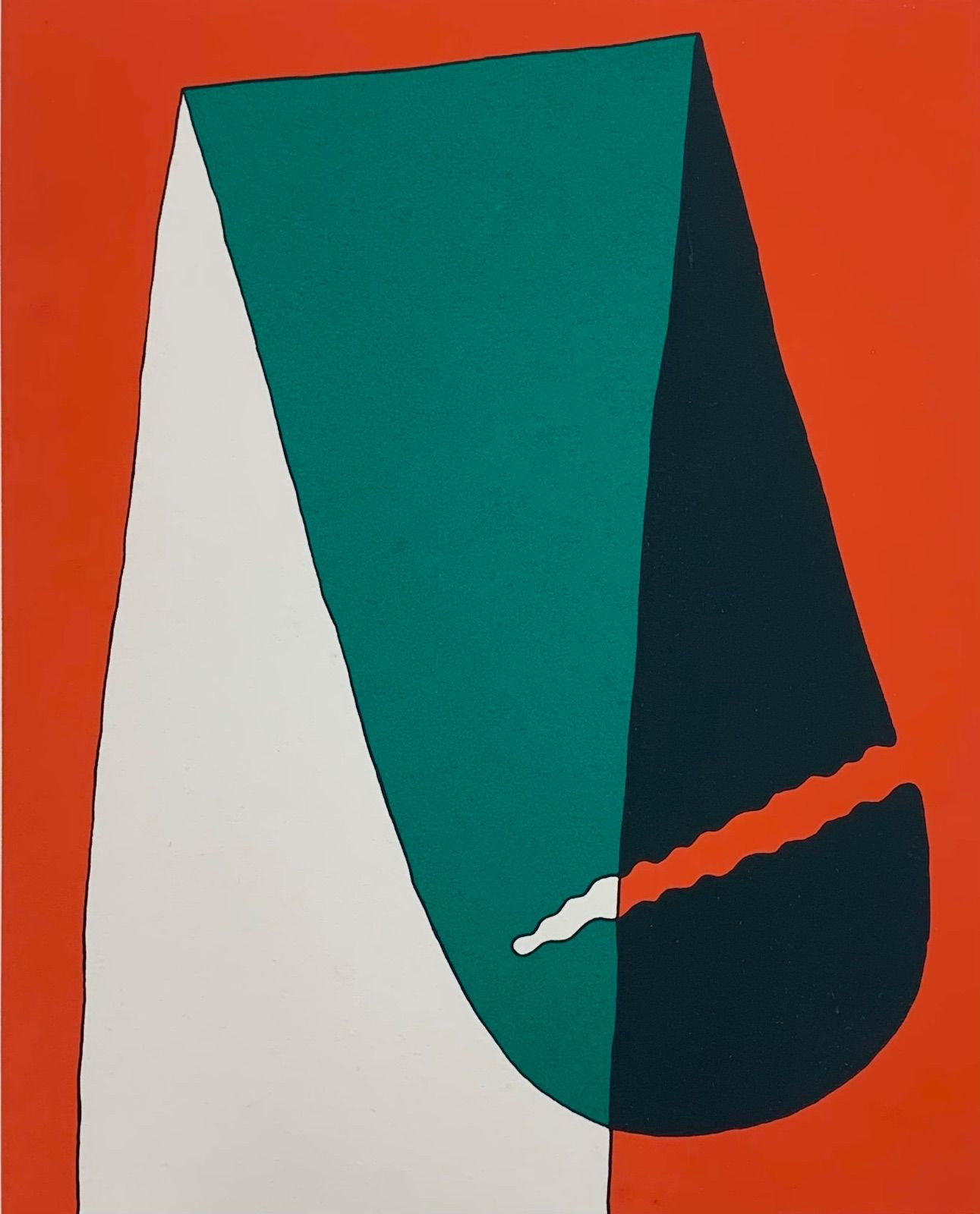Motonaga Sadamasa Silk Screen Art “Oregrin” 55/350 Signed 39×31.5cm Used