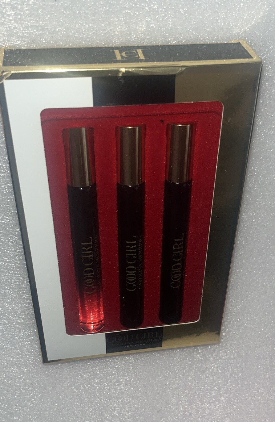 CAROLINA HERRERA GOOD GIRL 3pcs Eau De Parfum ROLL-ON SET – 0.34oz Each