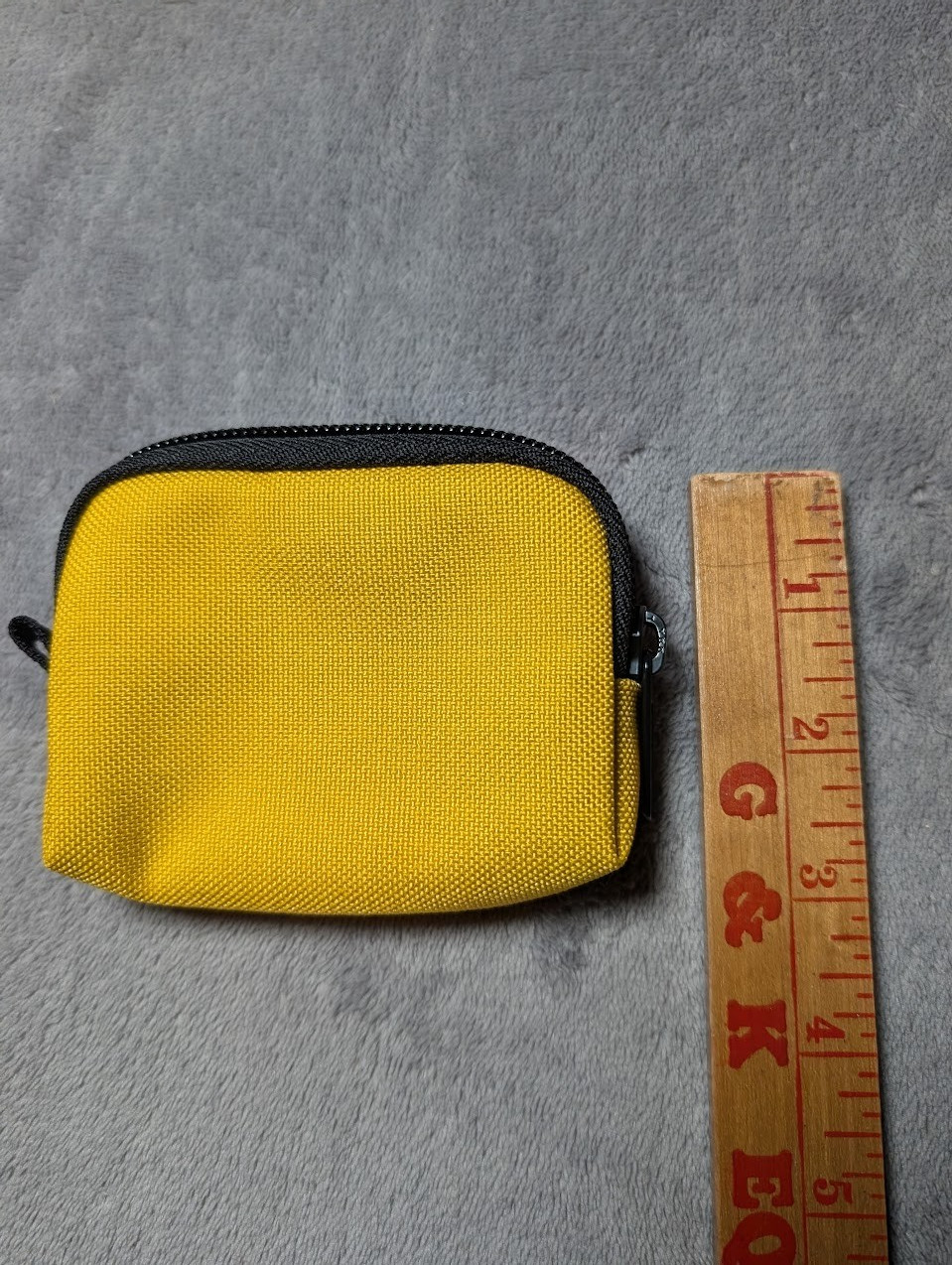 Manhattan Portage Coin Purse Zipper Card Holder Yellow Cordura Fabric 1008 NWOT