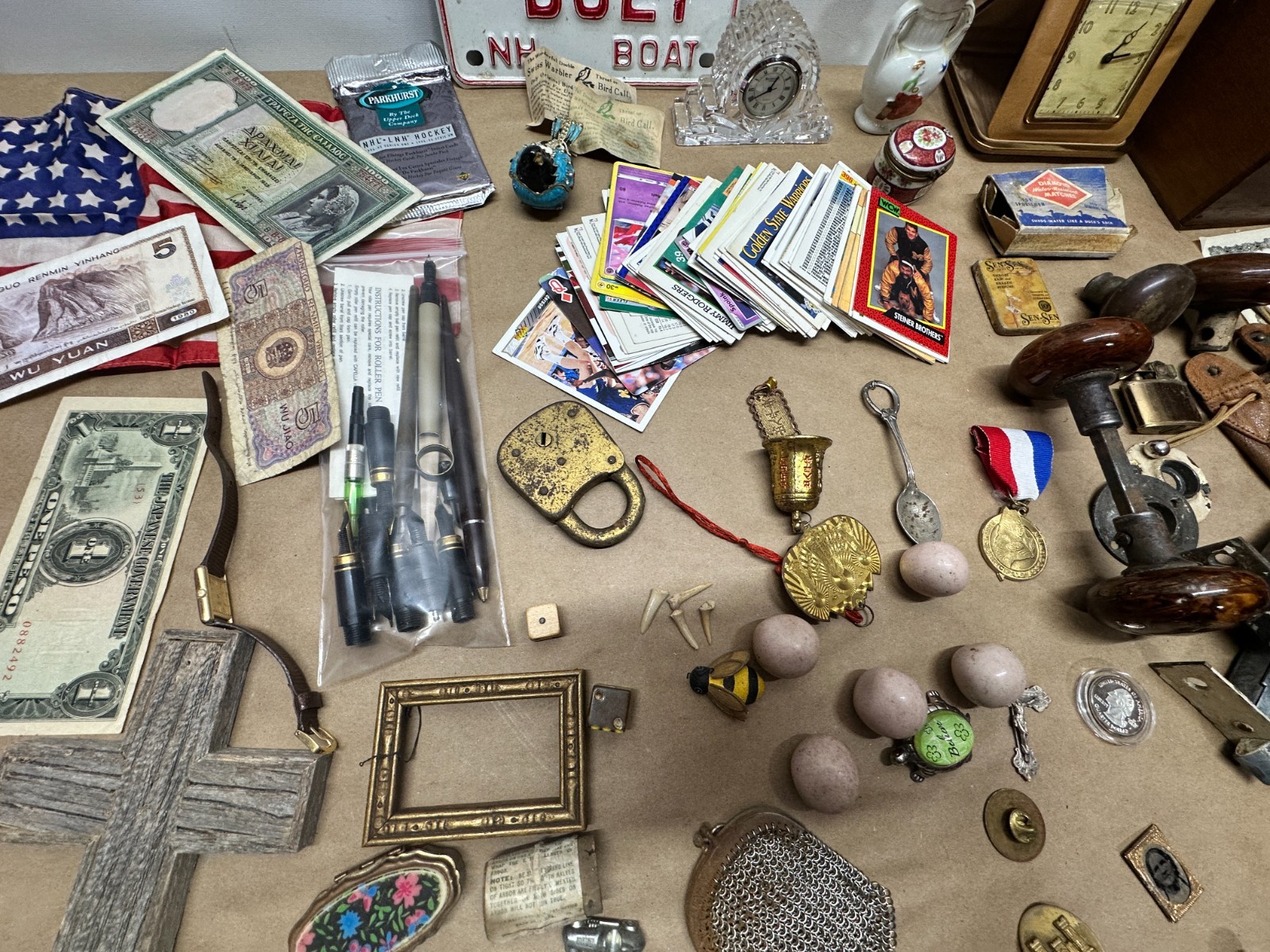Junk Drawer Lot #2 – Random Antique Vintage Smalls – Keys, Jewelry, Boxes, Money