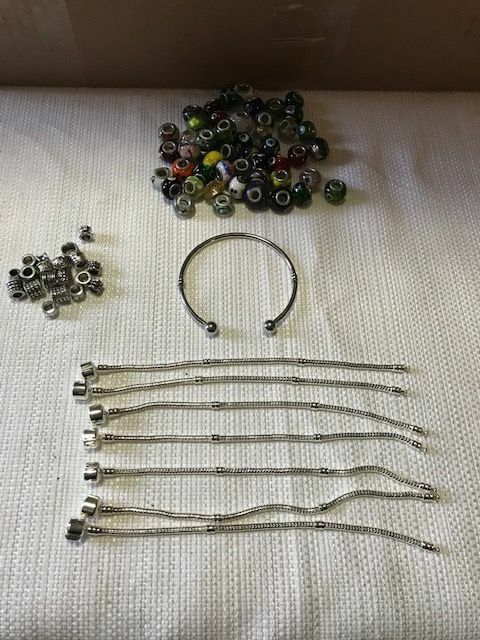 Lot of Charms and Beads for Bracelets + Bracelets + Other Fashion Jewelry