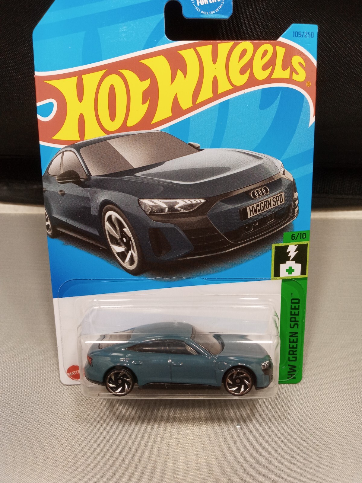 Hot Wheels Audi RS E-Tron GT HW Green Speed #6/10 Gray Diecast 1:64 Scale New